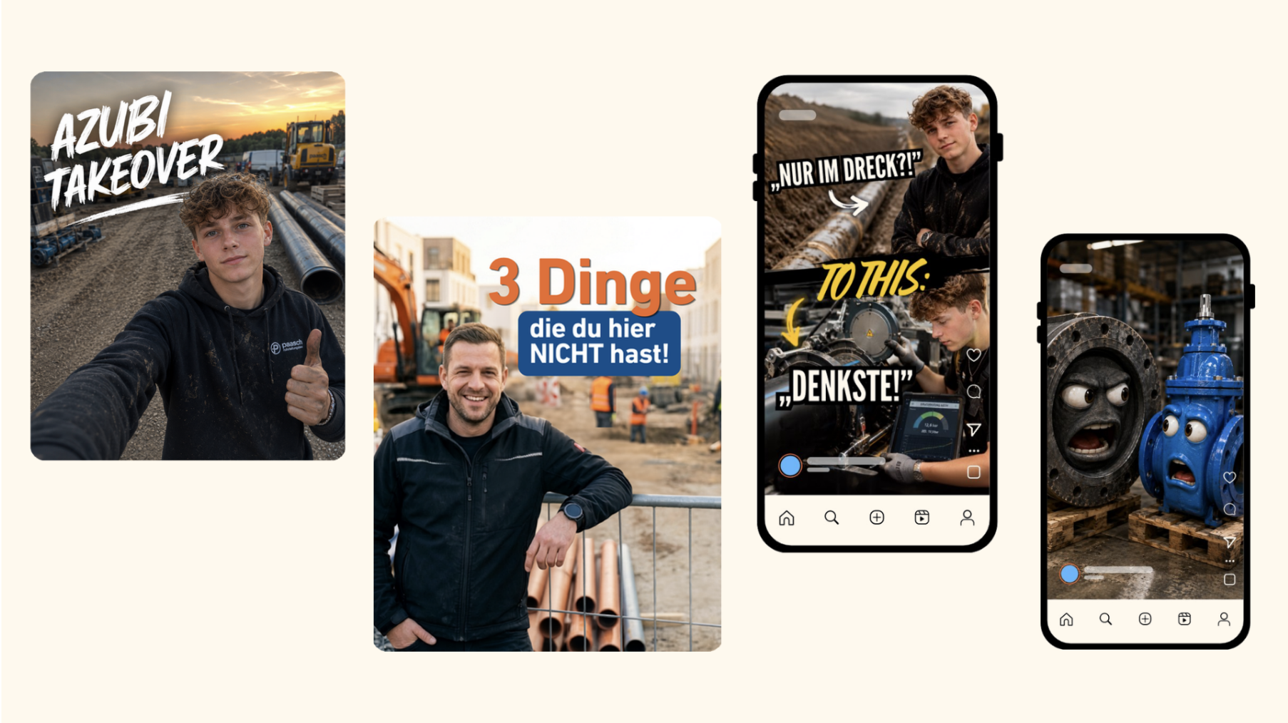 Beispiele der Ausarbeitung der "Agentur" CLAM