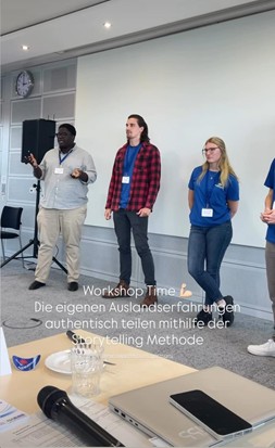 Workshop Storytellingmethode zum Teilen eigener Auslandserfahrungen